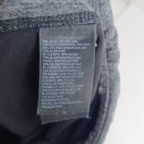 The North Face Womens Black and Heather Gray athletic Panel tights Leggings S - Picture 9 of 9